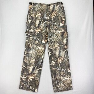 Cabelas Hunting Cargo Pants Mens 34x32 Advantage Max4‎ HD Camo Adjustable Waist
